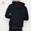 Black Activewear Wholesale Men Cotton Custom Hoodies